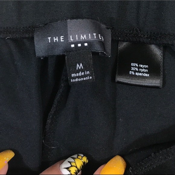 The Limited black ribbed knee leggings - Picture 3 of 4